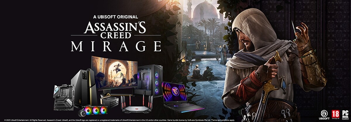 MSI and UBISOFT collaborate to develop an innovative gaming experience for Assassin's Creed Mirage.